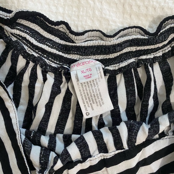 Target Black & White Striped Shorts - Picture 3 of 4